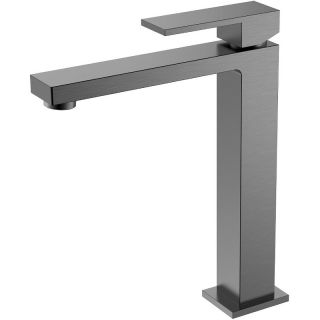 Смеситель для раковины Boheme Qubic 472-GM антрацит